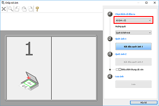hình: Cửa sổ Chắp nối ảnh